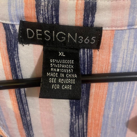 ***3/$15***Design 365 Striped Dress Sz XL - Picture 3 of 4